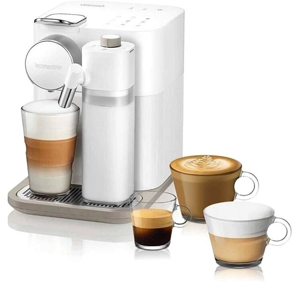 Kapsel-Kaffeemaschine NESPRESSO De'Longhi Gran Lattissima White EN640.W ...