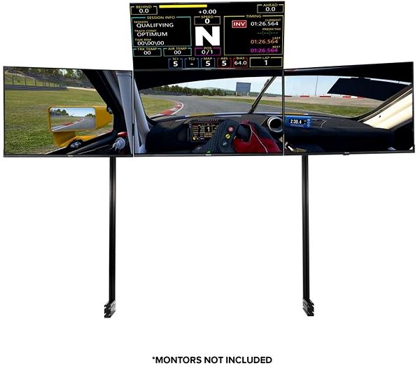 Držiak na monitor Next Level Racing ELITE Free Standing Quad Monitor Stand, Samostatný stojan na 4 monitory, čierny ...
