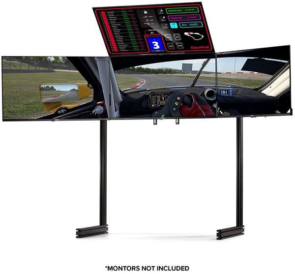 Monitorhalterung Next Level Racing ELITE Freistehender Quad-Monitor-Ständer, separater Ständer für 4 Monitore, schwarz ...