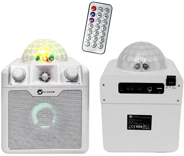 Bluetooth Speaker N-GEAR Disco Block 410 white ...