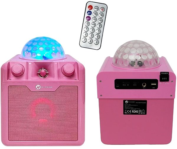 Bluetooth Speaker N-GEAR Disco Block 410 pink ...
