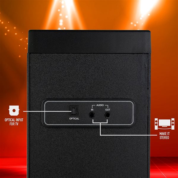 Reproduktor NGS SKYCHARM bílý Technický nákres