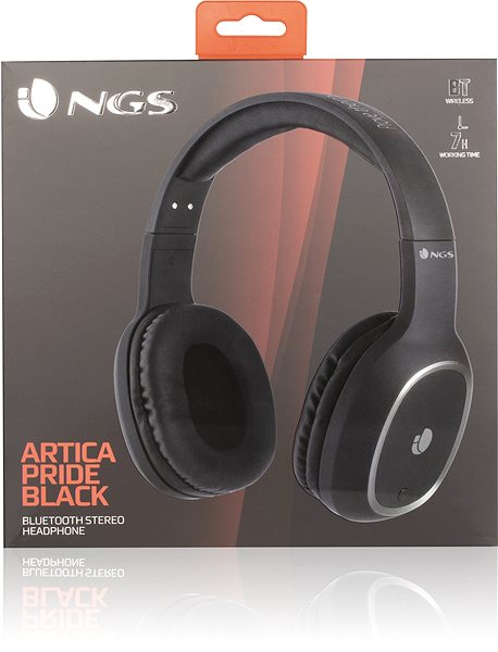 Wireless Headphones NGS Arctica Pride Black Packaging/box