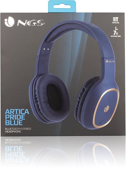 Wireless Headphones NGS Arctica Pride, Blue Packaging/box
