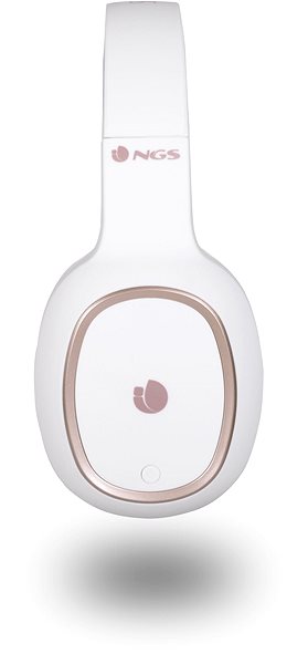 Wireless Headphones NGS Arctica Pride, White Lateral view