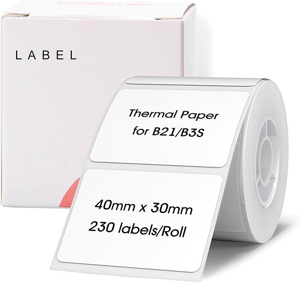 Etiketten Niimbot Etiketten R 40 mm x 30 mm - 230 Stück Weiß für B21 ...