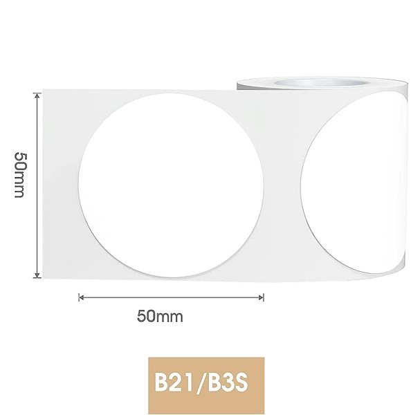 Etikett címke Niimbot R B21 címke, 50×50 mm, 150 db, Round ...