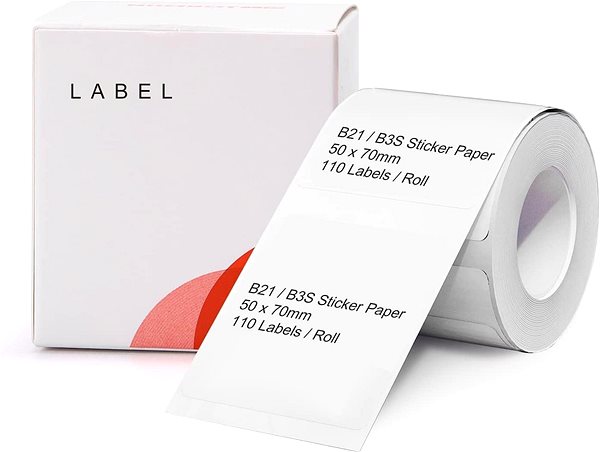 Etikett címke Niimbot R B21 címke, 50×70 mm, 110 db, fehér ...