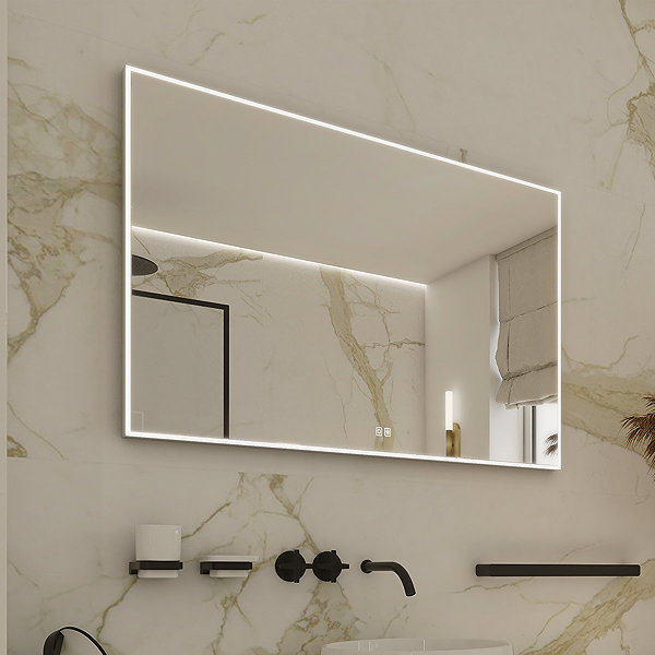 Zrkadlo Nimco LED zrkadlo 80 × 70 cm – dotykové s nastavením jasu a farby ZP 13003VX ...