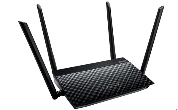 WLAN Router ASUS RT-N19 Seitlicher Anblick