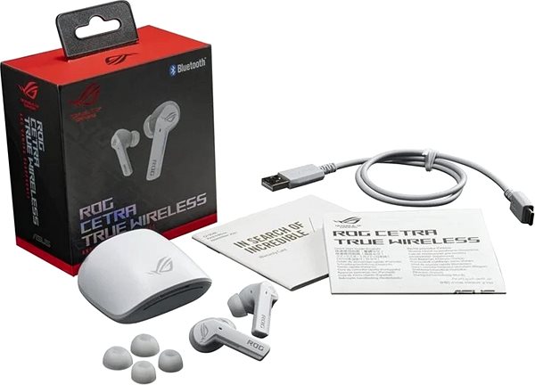 Gaming-Headset ASUS ROG CETRA TRUE WIRELESS White ...