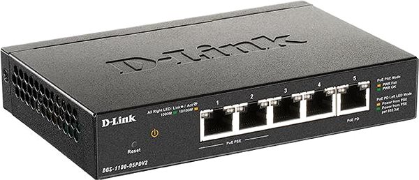 Switch D-Link DGS-1100-05PDV2 Oldalnézet