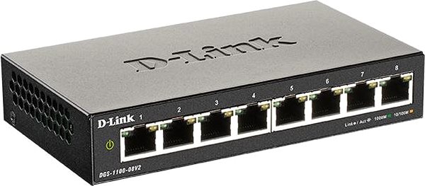 Switch D-Link DGS-1100-08V2 Lateral view