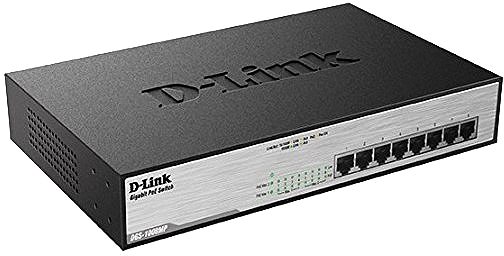 Switch Switch D-Link DGS-1008MP Seitlicher Anblick