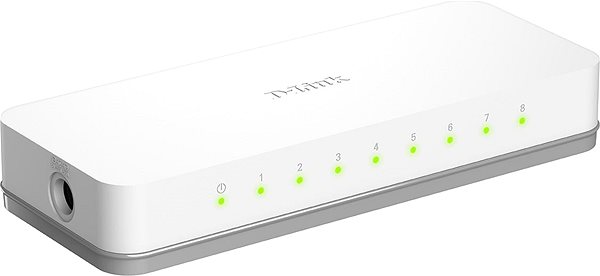 Switch D-Link GO-SW-8E Seitlicher Anblick