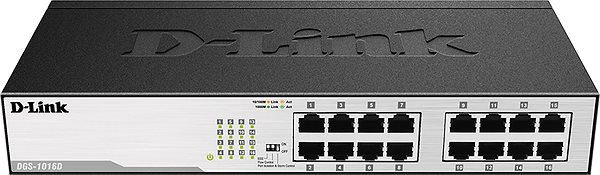 Switch D-Link DGS-1016D Anschlussmöglichkeiten (Ports)