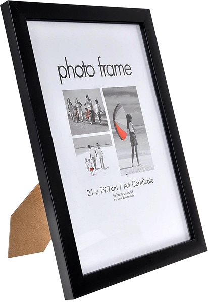 Photo Frame Innova Photo Frame 21 x 29.7cm Black Lateral view