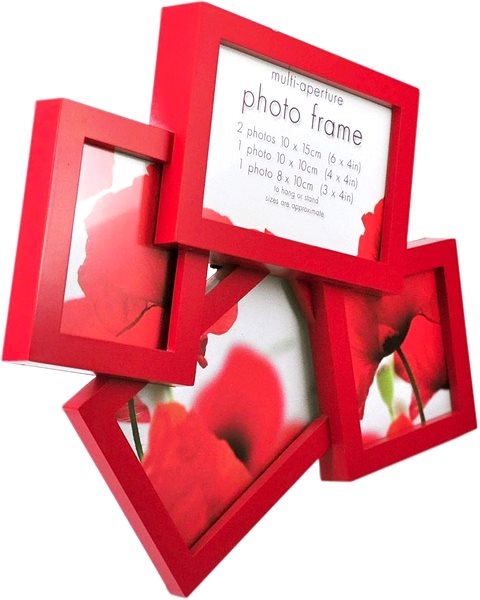 Photo Frame Innova Photo Frame 10 × 15cm Red Features/technology