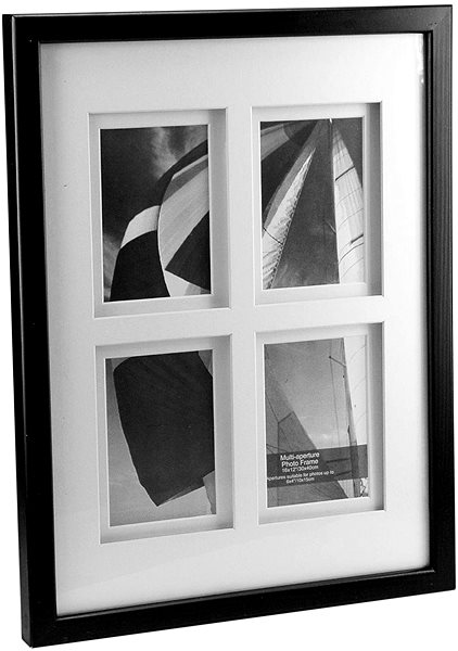Photo Frame Innova Photo Frame 9 × 13cm Black Lateral view