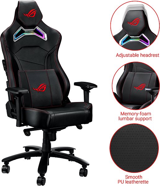Gamer szék ASUS ROG Chariot X Black ...