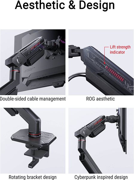 Monitor Arm ASUS ROG Ergo Monitor Arm AAS01 ...