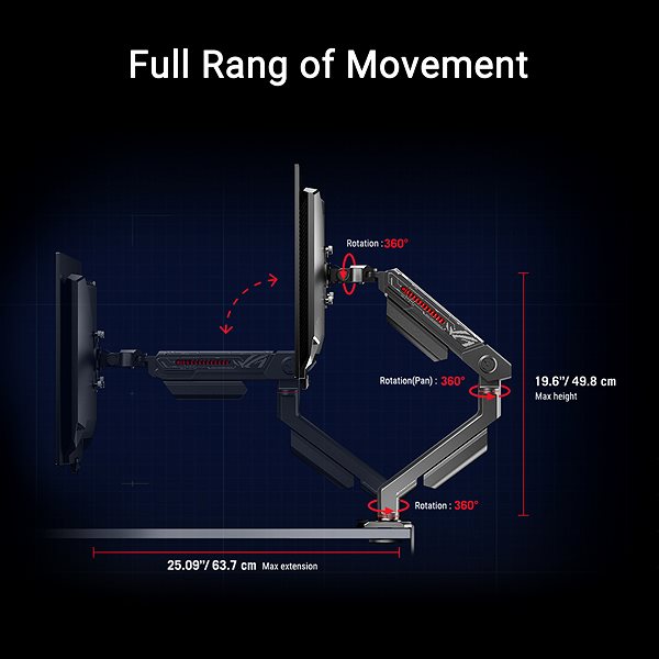 Monitor Arm ASUS ROG Ergo Monitor Arm AAS01 ...
