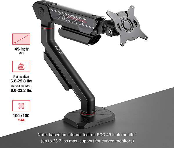 Monitorhalterung ASUS ROG Ergo Monitor Arm AAS01R ...