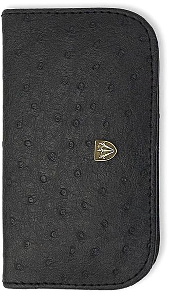 Kellermann Manicure Set Manicure set with ostrich skin pattern 5220 black .