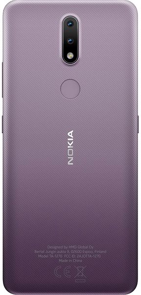 Handy Nokia 2.4 lilafarben Rückseite