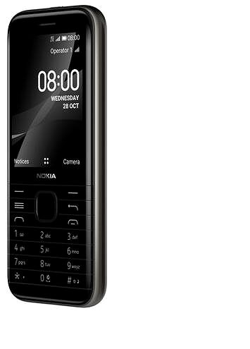 Mobiltelefon Nokia 8000 4G fekete Lifestyle