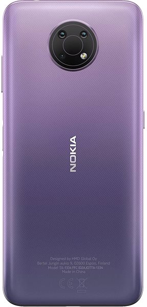 Mobilný telefón Nokia G10 Dual SIM 32 GB fialová Zadná strana