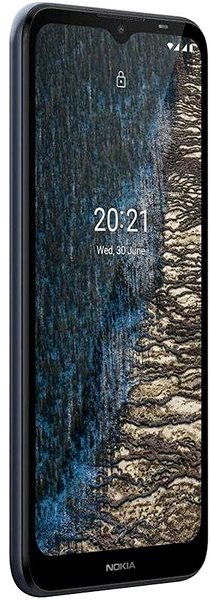 Handy Nokia C20 Dual SIM 32 GB - blau Seitlicher Anblick