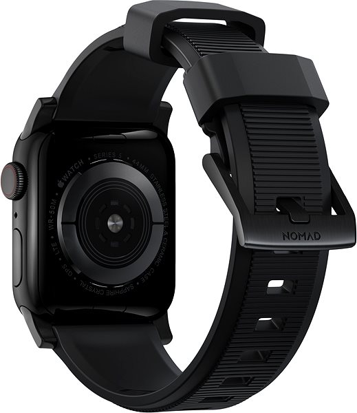 Armband Nomad Rugged Strap Black/Black Apple Watch 6/SE/5/4/3/2/1 - 42/44/45/Ultra 49mm ...
