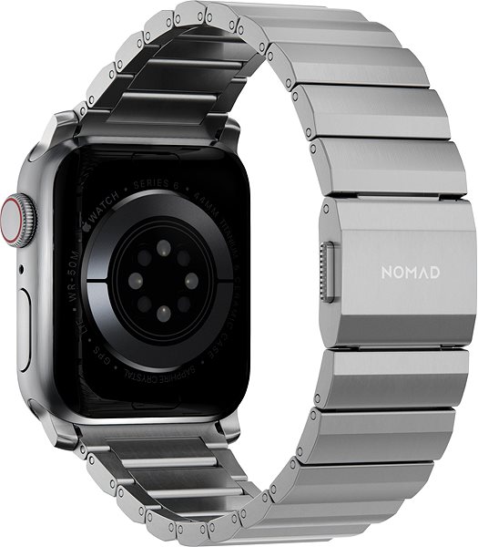 Szíj Nomad Titanium Band Silver Apple Watch 42/44/45/Ultra 49mm ...