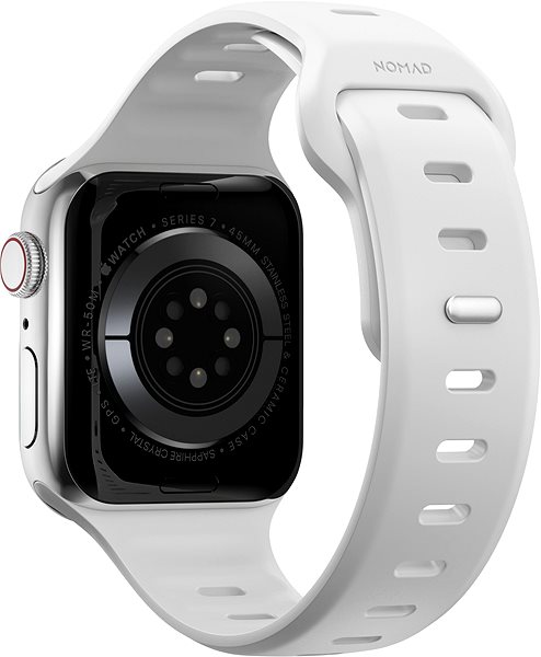 Remienok na hodinky Nomad Sport Slim Strap M/L White Apple Watch 42/44/45/Ultra 49mm ...