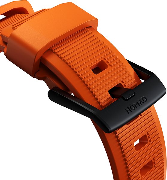 Armband Nomad Rugged Strap Orange/Black Apple Watch  42/44/45/Ultra 49mm ...