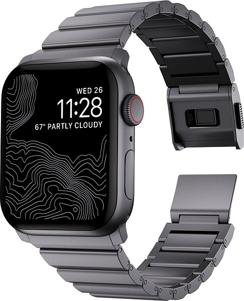 Remienok na hodinky Nomad Aluminum Band Space Grey Apple Watch  42/44/45/Ultra 49 mm ...