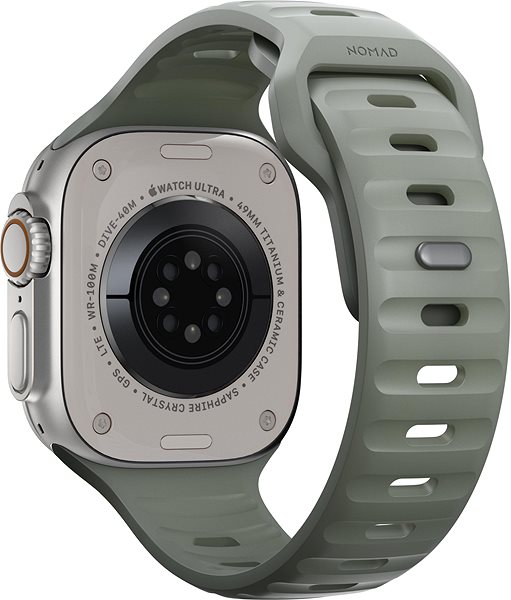 Szíj Nomad Sport Strap M/L White Apple Watch Ultra 2/1 (49mm) 9/8/7 (45mm)/6/SE/5/4 (44mm)/3/2/1(42mm) ...