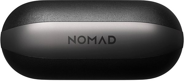 Fülhallgató tok Nomad Leather Case Black Apple AirPods 3 2021 Képernyő
