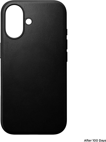 Kryt na mobil Nomad Modern Leather Case Black iPhone 16 ...