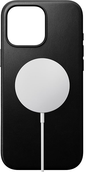 Kryt na mobil Nomad Modern Leather Case Black iPhone 16 Pro Max ...