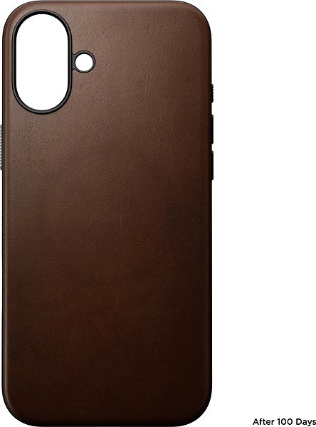 Handyhülle Nomad Modern Leather Case Brown iPhone 16 Plus ...