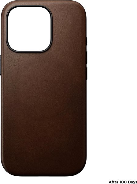 Kryt na mobil Nomad Modern Leather Case Brown iPhone 16 Pro ...