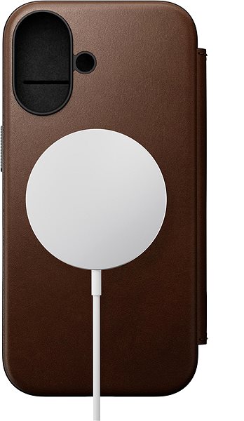 Handyhülle Nomad Modern Leather Folio Brown iPhone 16 ...