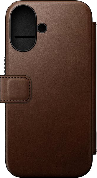 Handyhülle Nomad Modern Leather Folio Brown iPhone 16 ...