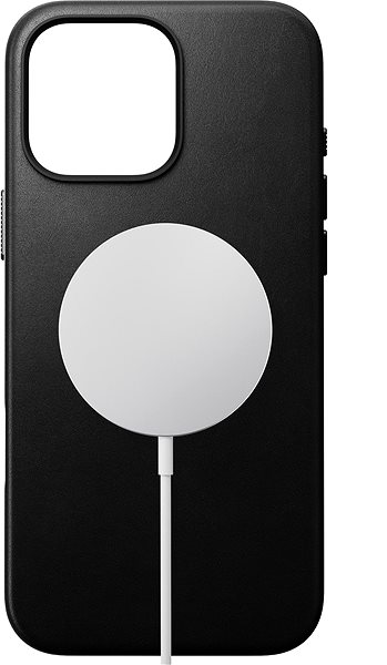 Kryt na mobil Nomad Traditional Leather Case Black iPhone 16 Pro Max ...