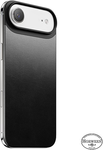Handyhülle Nomad Magnetic Leather Back Black (Horween) Magsafe iPhone Air ...