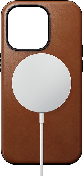 Telefon tok Nomad Modern Leather MagSafe Case English Tan iPhone 14 Pro ...