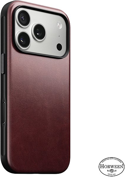 Handyhülle Nomad Modern Leather Case Burgundy (Horween) iPhone 17 Pro ...