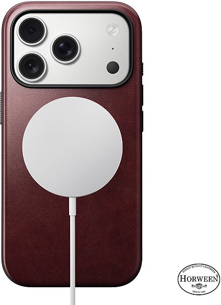 Handyhülle Nomad Modern Leather Case Burgundy (Horween) iPhone 17 Pro ...